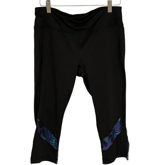 Athletic Works Black Capri Stretch Workout Dri-Works Size M(8-10) RN #64759 - Picture 1 of 5